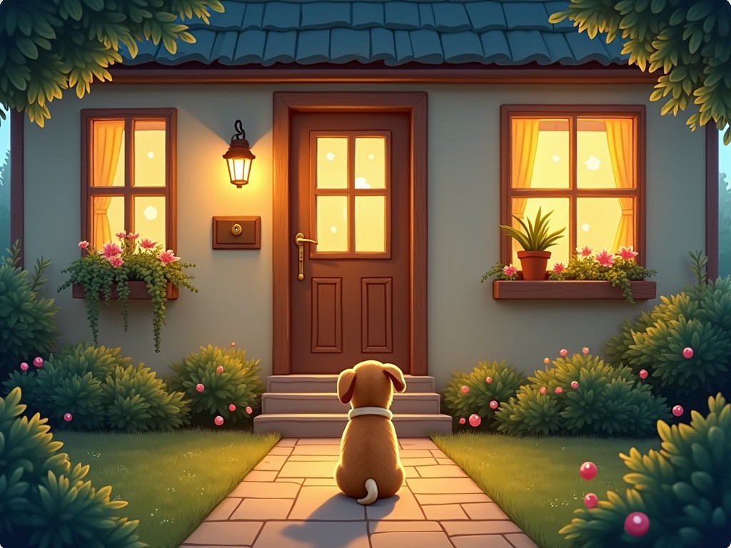 AI-generated story: A Small Dog Came to A House