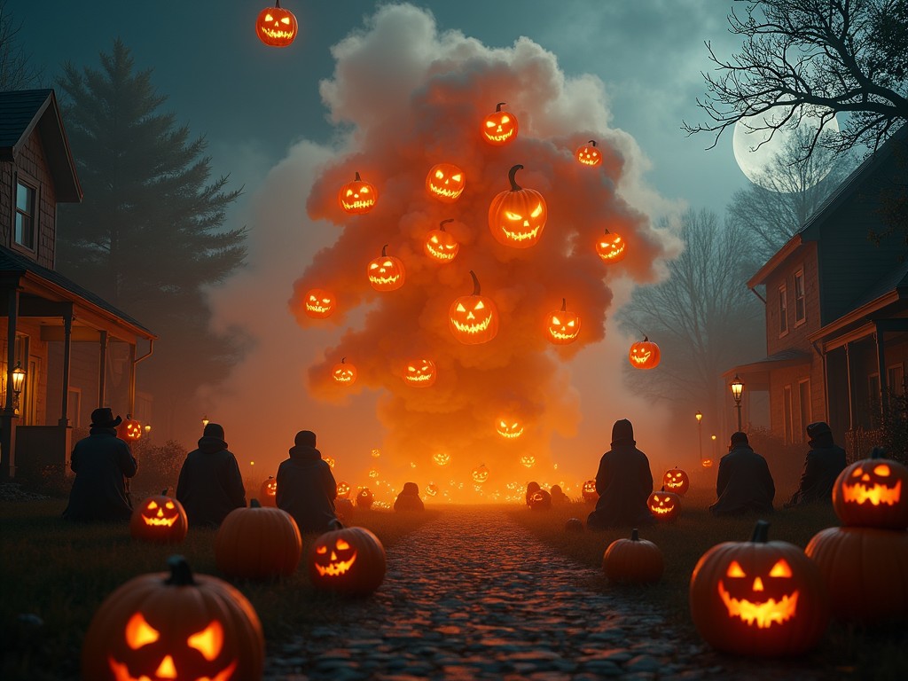 AI-generated story: The Pumpkin Carvers' Reckoning