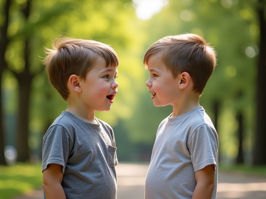 AI-generated story: Title: A Boy Finds That Another Boy Has Exactly the Same Face as His