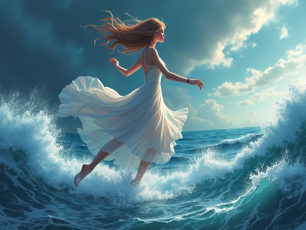 AI-generated story: The Girl Who Danced with the Tide